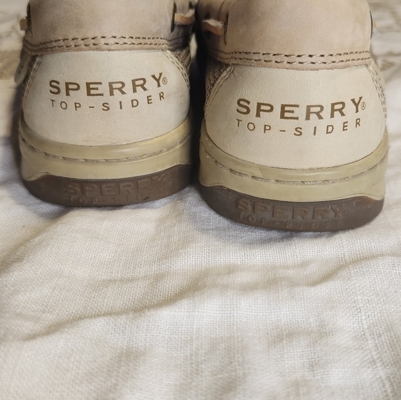 Sperry Top Siders Women's 7 leather adjustable laces GUC Boat‎ Shoes Preppy - Picture 8 of 10